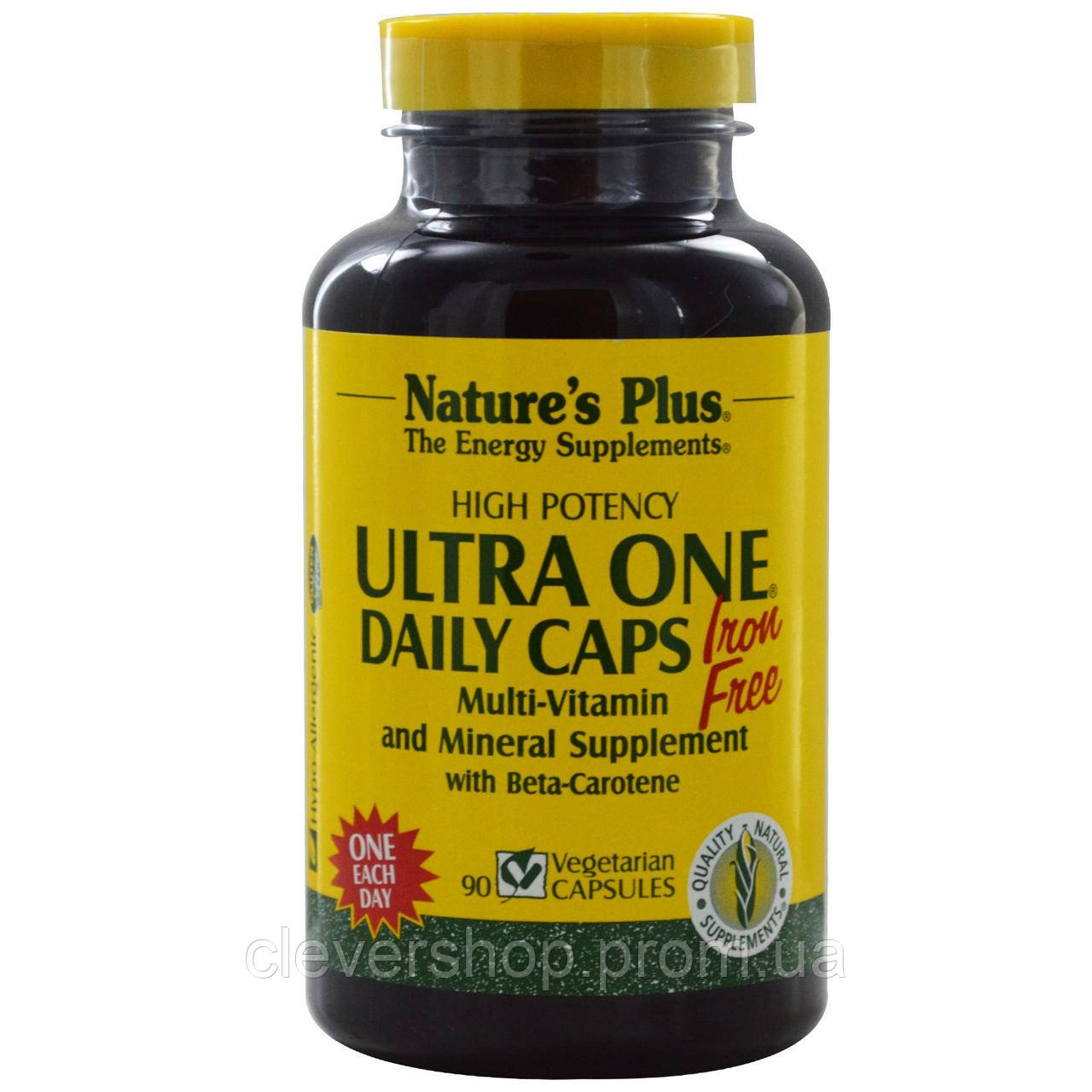 Ежедневные мультивитамины без железа Natures Plus Ultra One 90 гелевых капсул NTP30091, КОД: 1726080
Ежедневные мультивитамины без железа Natures Plus Ultra One 90 гелевых капсул NTP30091, КОД: 1726080