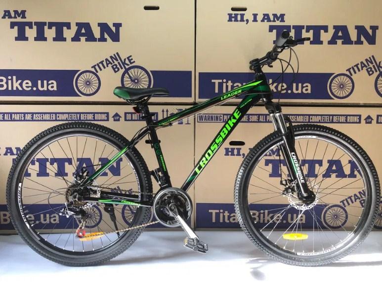 Велосипед CrossBike Leader 27.5" 19" горный спортивный алюминиевый велосипед По росту 150-180см Черный-Зеленый
Велосипед CrossBike Leader 27.5" 19" горный спортивный алюминиевый велосипед По росту 150-180см Черный-Зеленый