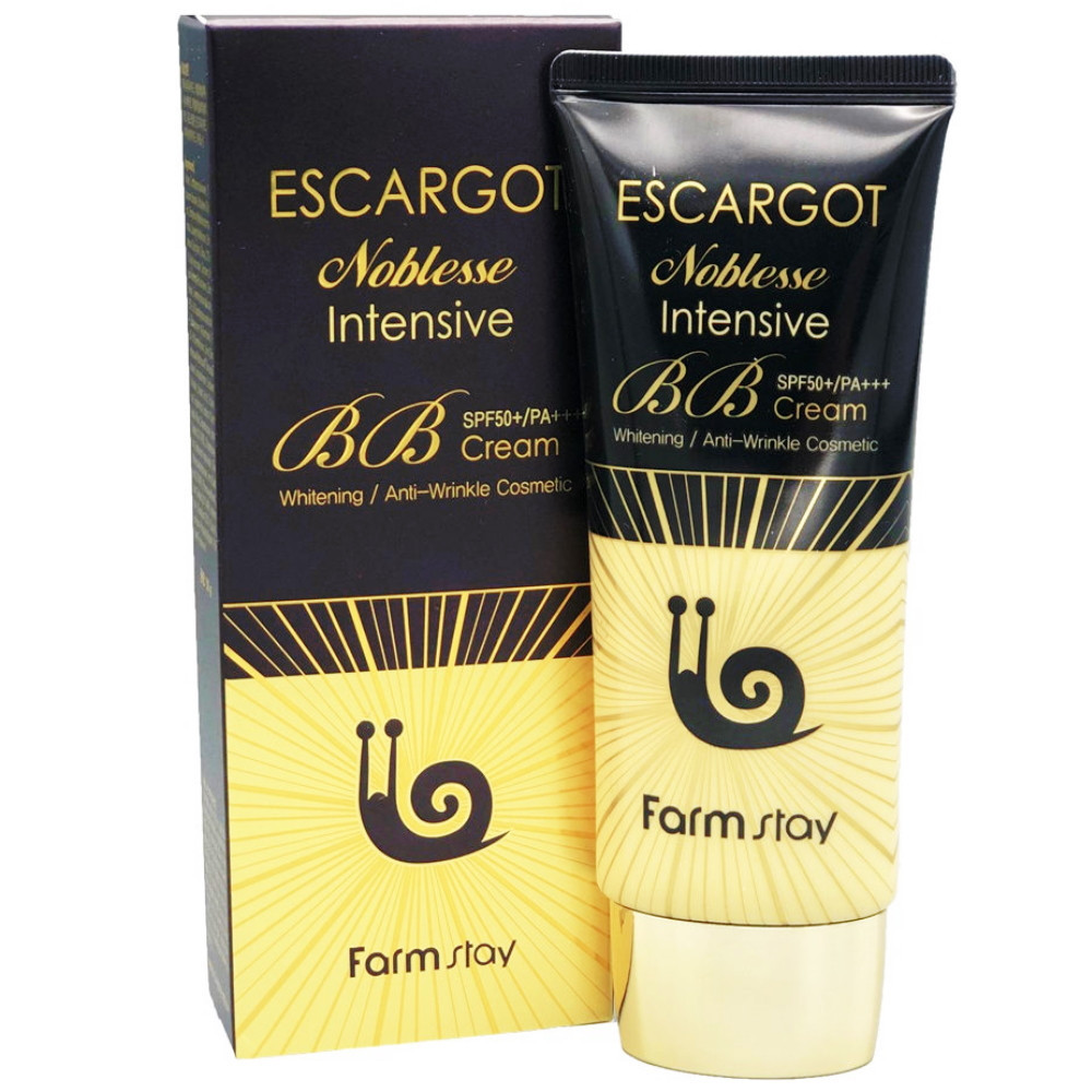 ББ крем для лица с муцином королевской улитки Farmstay Escargot Noblesse Intensive BB Cream 50 г
ББ крем для лица с муцином королевской улитки Farmstay Escargot Noblesse Intensive BB Cream 50 г