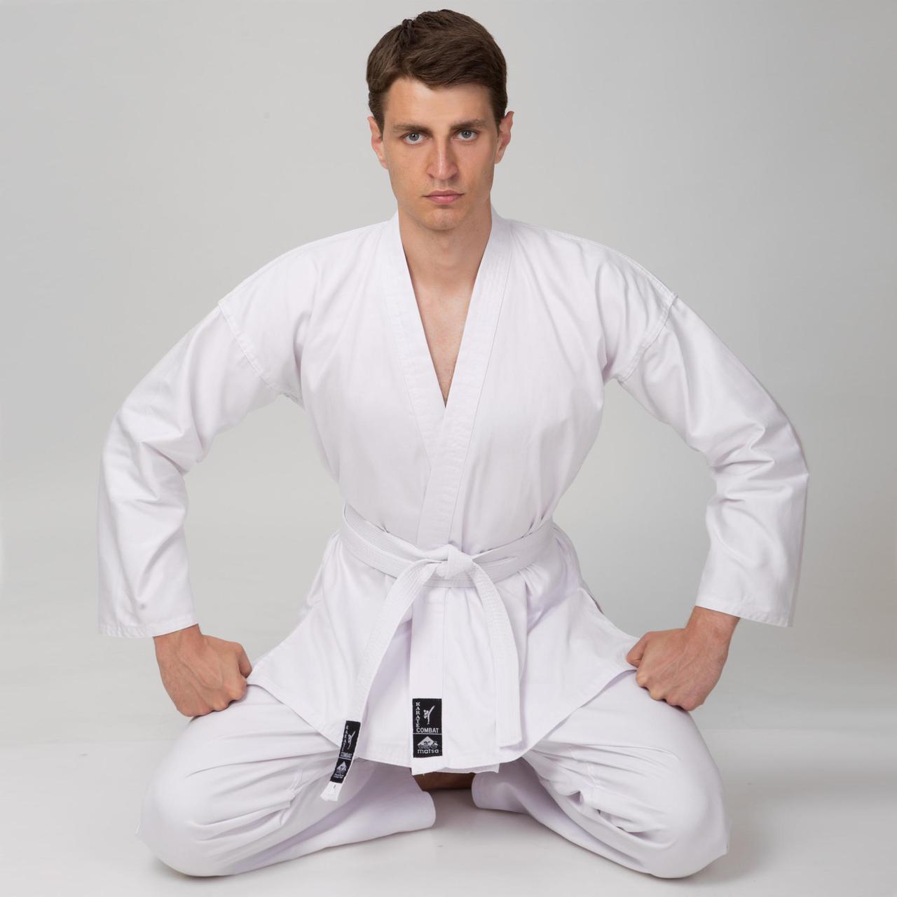 Кимоно для каратэ MATSA MA-0016 (хлопок-плотность 240г на м2, размер 000-6, рост-110-190см, белый)
Кимоно для каратэ MATSA MA-0016 (хлопок-плотность 240г на м2, размер 000-6, рост-110-190см, белый)
