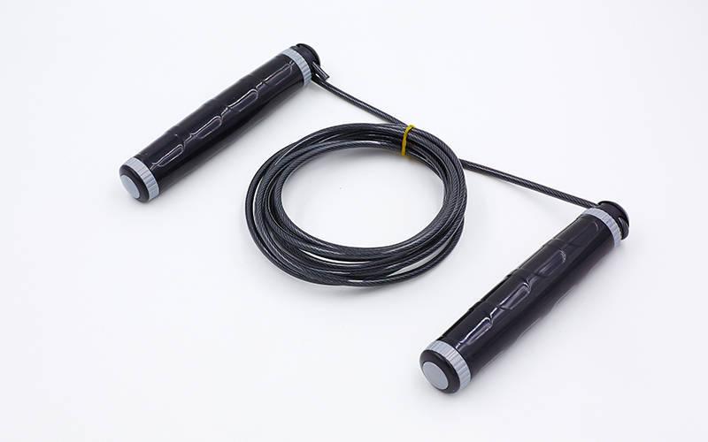 Скакалка со стальным тросом и местом под утяжелитель Zelart My Fit 4030 2,7 м черная
Скакалка со стальным тросом и местом под утяжелитель Zelart My Fit 4030 2,7 м черная
