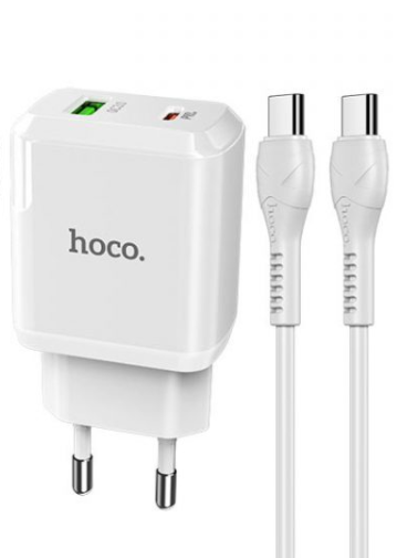 Сетевое зарядное устройство для телефона с быстрой зарядкой + кабель Type-C HOCO N5|2USB, 20W/3A, QC3| Белый
Сетевое зарядное устройство для телефона с быстрой зарядкой + кабель Type-C HOCO N5|2USB, 20W/3A, QC3| Белый