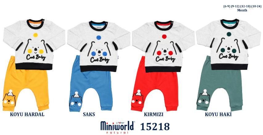 Комплект демисезонный для мальчика (кофта длинный рукав+штаники), Miniworld (размер 12-18мес.)
Комплект демисезонный для мальчика (кофта длинный рукав+штаники), Miniworld (размер 12-18мес.)