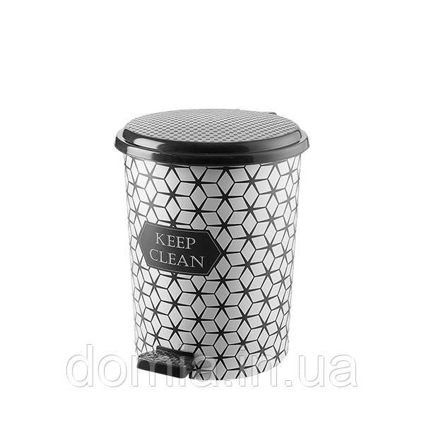 Ведро мусорное с педалью c рисунком Keep Clean (23*25*28 cм) 11 л, Elif Plastik Турция Е-365, Разные цвета
Ведро мусорное с педалью c рисунком Keep Clean (23*25*28 cм) 11 л, Elif Plastik Турция Е-365, Разные цвета