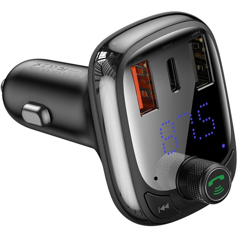 Автомобильное зарядное устройство с FM модулятором CCTM-B01 Baseus T-Typed Bluetooth MP3/Charger
Автомобильное зарядное устройство с FM модулятором CCTM-B01 Baseus T-Typed Bluetooth MP3/Charger