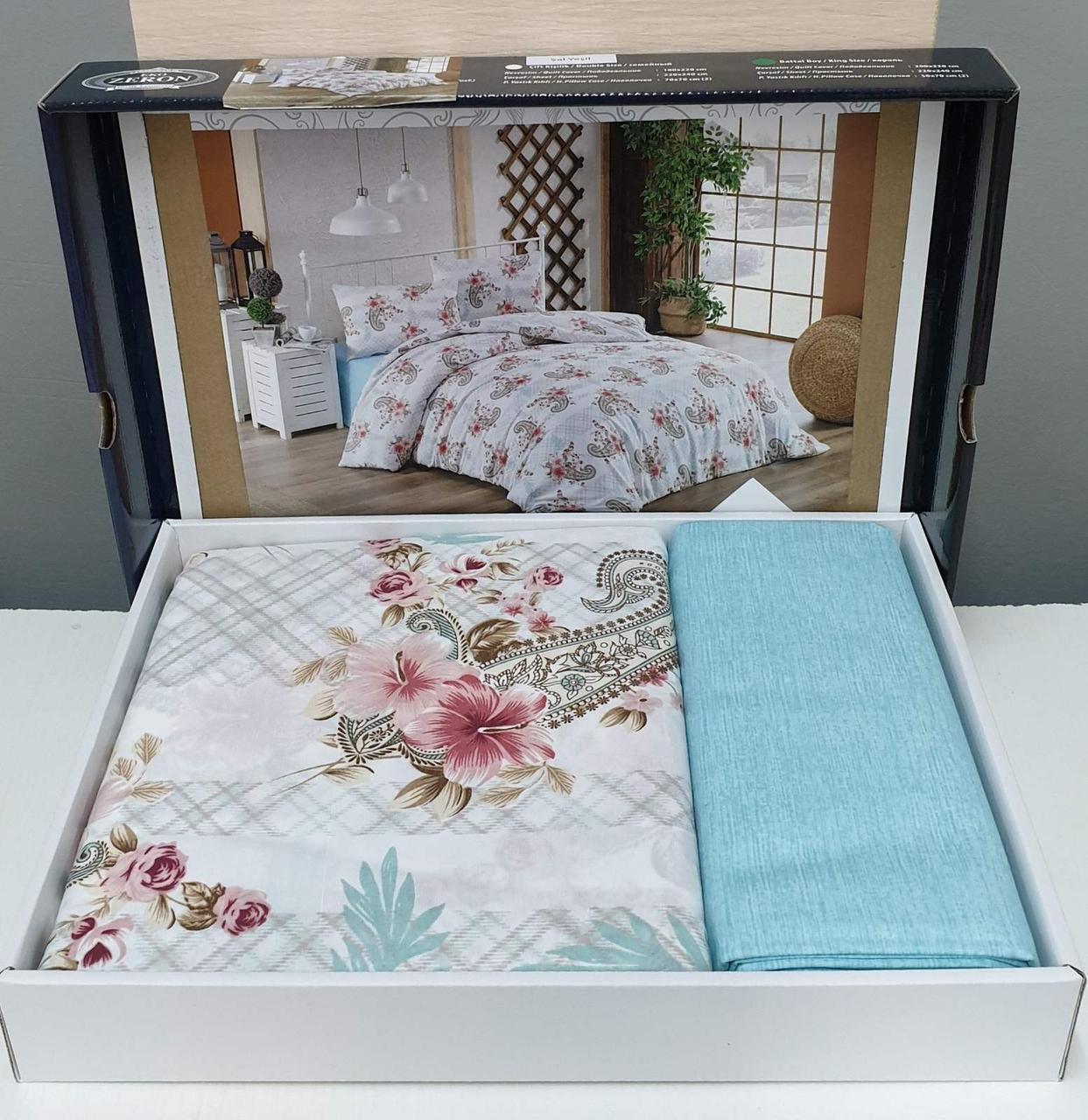 Двухспальный комплект постельного белья 180x220 ZERON EKO модель SA YESIL,качественное постельное белье
Двухспальный комплект постельного белья 180x220 ZERON EKO модель SA YESIL,качественное постельное белье