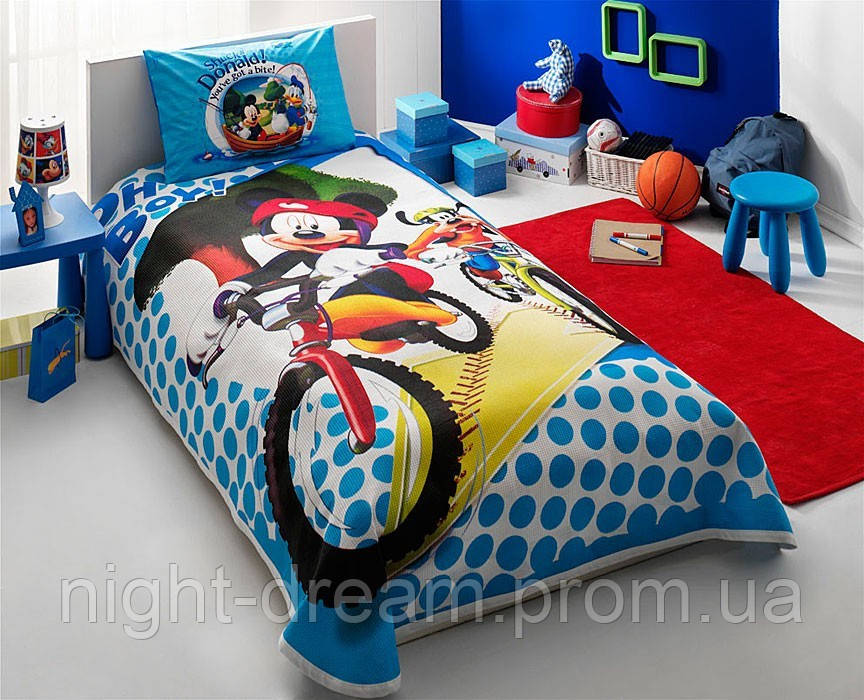 Подростковое постельное белье  DISNEY  от TAC Mickey and Goofy