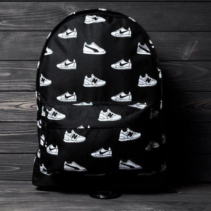 Рюкзак мужской с принтом кроссовок Nike, пума, New Balance, черный, Портфель для школы путешествий, тренировок
Рюкзак мужской с принтом кроссовок Nike, пума, New Balance, черный, Портфель для школы путешествий, тренировок