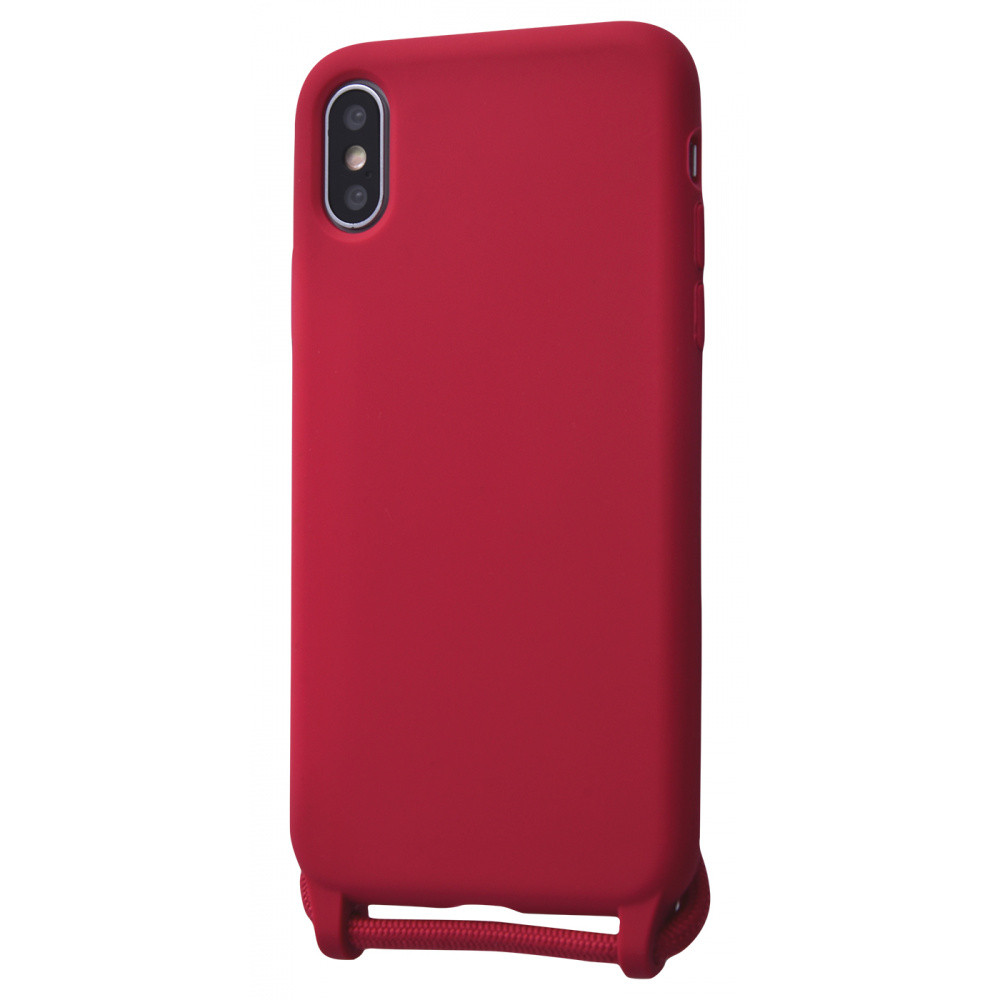 Чехол накладка iPhone Xs Max силиконовый на шнурке Lanyard Phone Case (TPU) rose red
Чехол накладка iPhone Xs Max силиконовый на шнурке Lanyard Phone Case (TPU) rose red