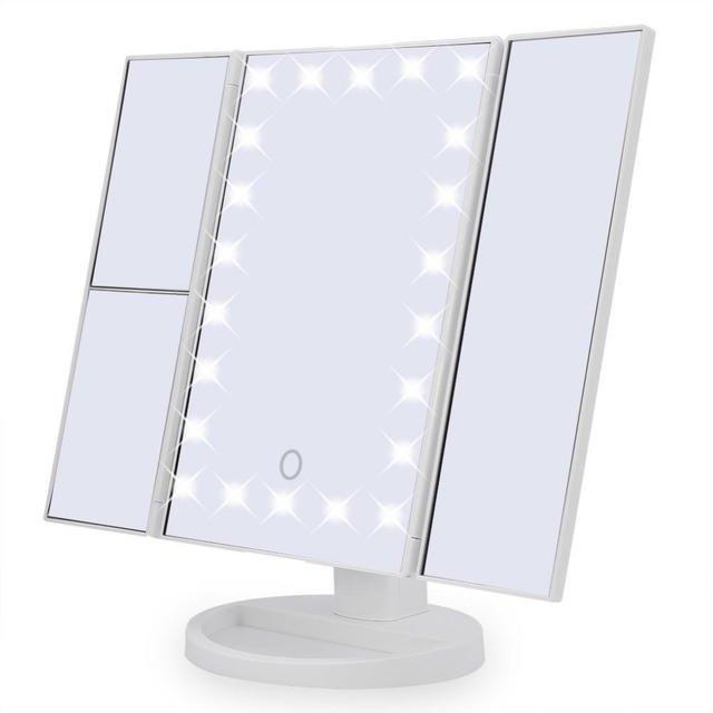 Зеркало для макияжа тройное Superstar Magnifying Mirror настольное с подсветкой, Белый
Зеркало для макияжа тройное Superstar Magnifying Mirror настольное с подсветкой, Белый