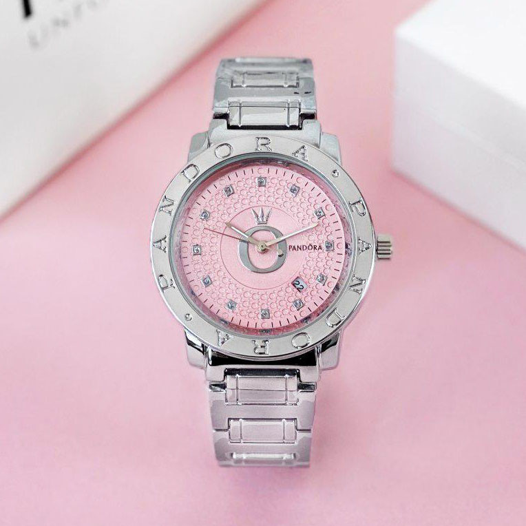 

Женские наручные часы Pandora 6301 Creative Silver-Pink Date 1036-0348