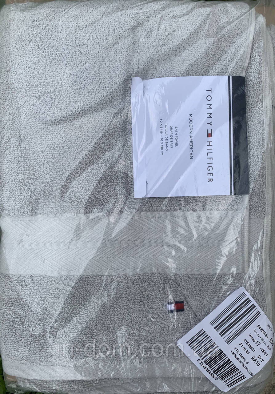 Tommy Hilfiger Modern American 76x138 Cotton Bath Towel банное полотенце 100% хлопок, Серый
Tommy Hilfiger Modern American 76x138 Cotton Bath Towel банное полотенце 100% хлопок, Серый