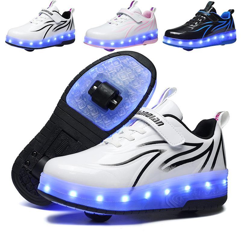 Роликовые кроссовки светящиеся, в стиле Heelys. 2 ролика, USB зарядка. Новинка. белые (N-00744)
Роликовые кроссовки светящиеся, в стиле Heelys. 2 ролика, USB зарядка. Новинка. белые (N-00744)