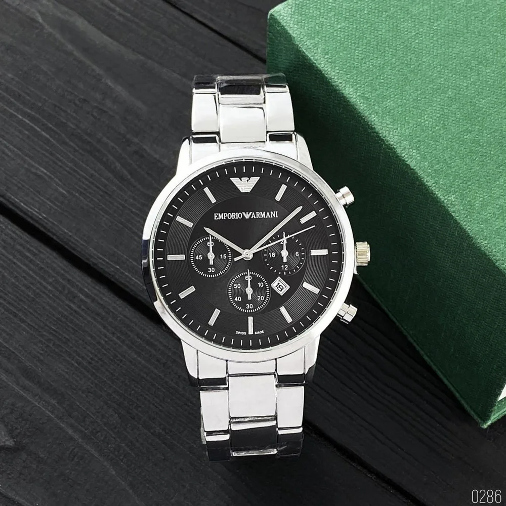 Мужские наручные кварцевые часы Emporio Armani QQ Silver-Black серебристые с металлическим ремешком на руку
Мужские наручные кварцевые часы Emporio Armani QQ Silver-Black серебристые с металлическим ремешком на руку