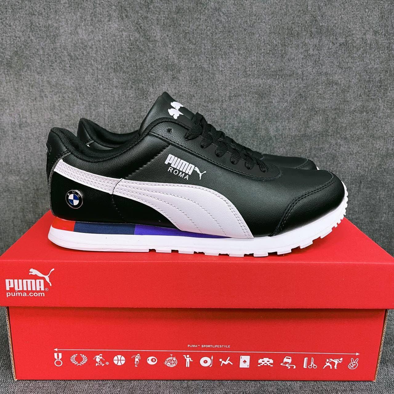 Мужские кроссовки Puma Roma BMW Black White Демисезонные кроссы Пума БМВ Рома черные с белым кожаные Вьетнам 42, Черный
Мужские кроссовки Puma Roma BMW Black White Демисезонные кроссы Пума БМВ Рома черные с белым кожаные Вьетнам 42, Черный