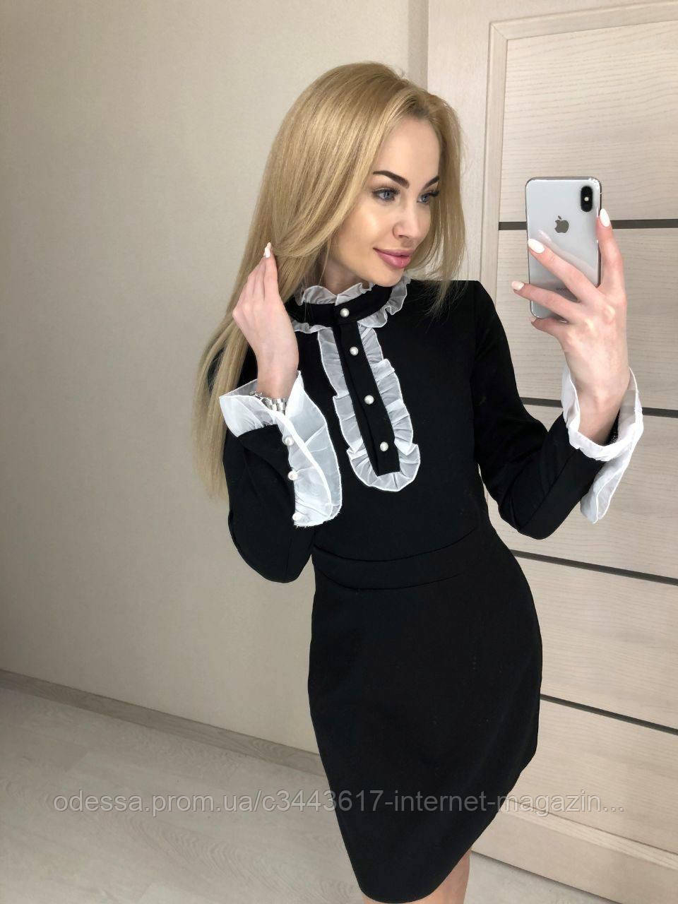 Женские платье с воротником и рукавами белыми; черный, марсал; 42/44, 44/46; Черный, 44/46
Женские платье с воротником и рукавами белыми; черный, марсал; 42/44, 44/46; Черный, 44/46