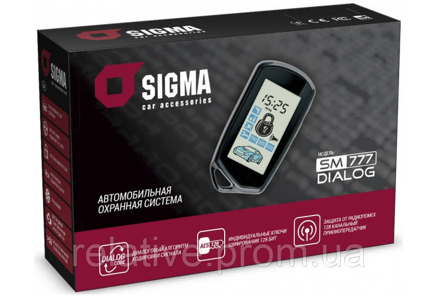 Сигнализация 2way "SIGMA" SM777 DIALOG - Диалоговый код /2 брелка/1-дв.LCD /без сирен/+чехол брелк
Сигнализация 2way "SIGMA" SM777 DIALOG - Диалоговый код /2 брелка/1-дв.LCD /без сирен/+чехол брелк