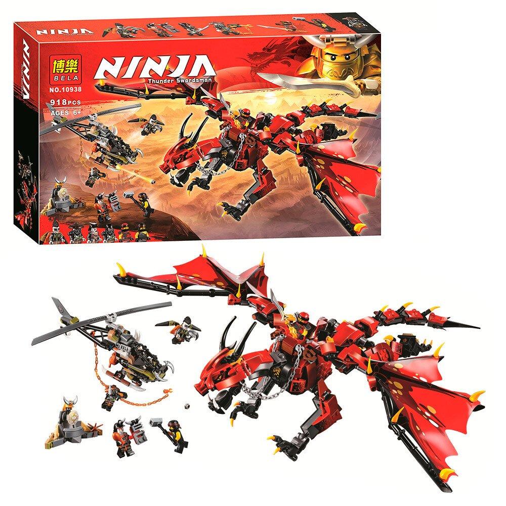 Конструктор Bela 10938 Ninja Первый страж (Аналог LEGO Ninja 70653), (918 деталей)
Конструктор Bela 10938 Ninja Первый страж (Аналог LEGO Ninja 70653), (918 деталей)