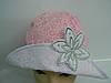 Шляпа с цветочком розовая