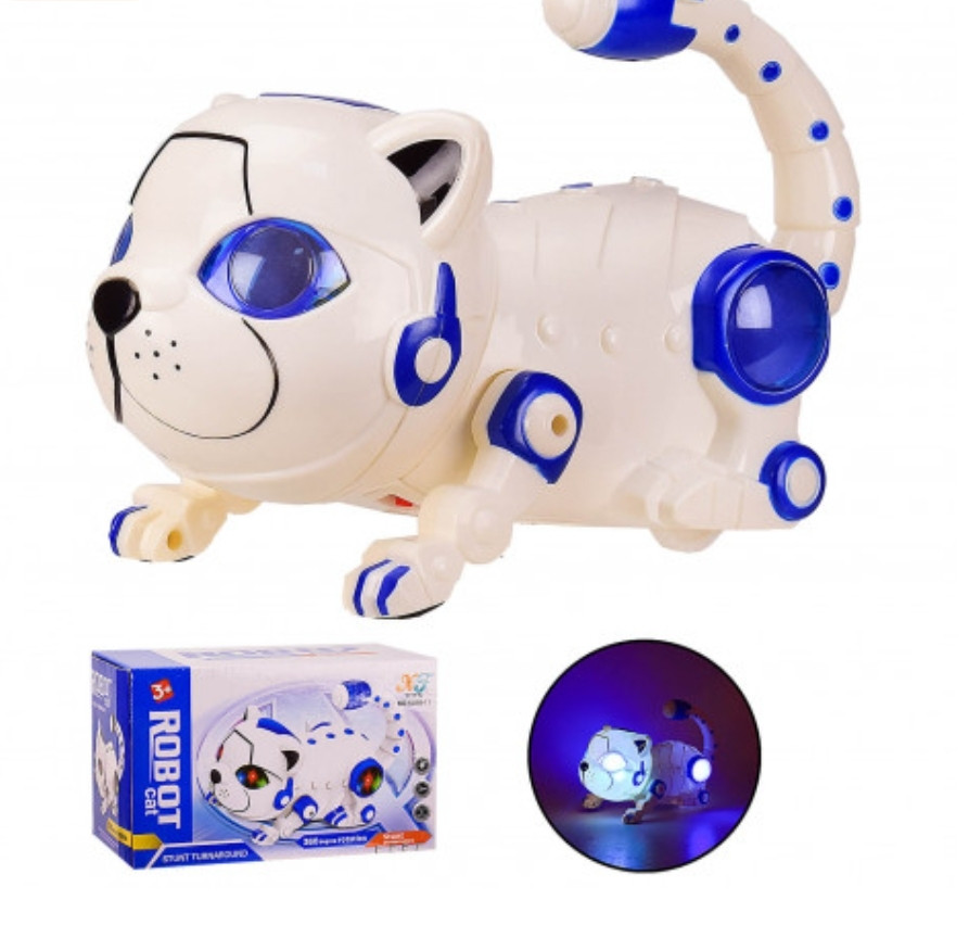 Интерактивная игрушка КОТ РОБОТ 5688-11 Кошка,батар,свет,звук, 21*12*12.5 см, р-р игрушки – 23*11.5*14.
Интерактивная игрушка КОТ РОБОТ 5688-11 Кошка,батар,свет,звук, 21*12*12.5 см, р-р игрушки – 23*11.5*14.