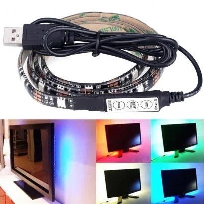Лента светодиодная RGB 5050 с пультом от USB для фоновой подсветки телевизора картин в силиконе UKC 2метра!!
Лента светодиодная RGB 5050 с пультом от USB для фоновой подсветки телевизора картин в силиконе UKC 2метра!!