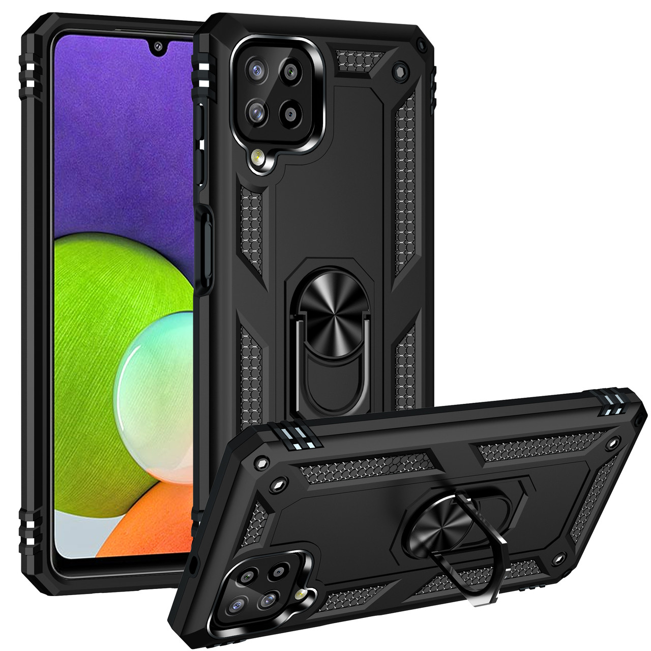 Противоударный чехол для Samsung Galaxy M32 черный матовый бампер с кольцом подставкой
Противоударный чехол для Samsung Galaxy M32 черный матовый бампер с кольцом подставкой