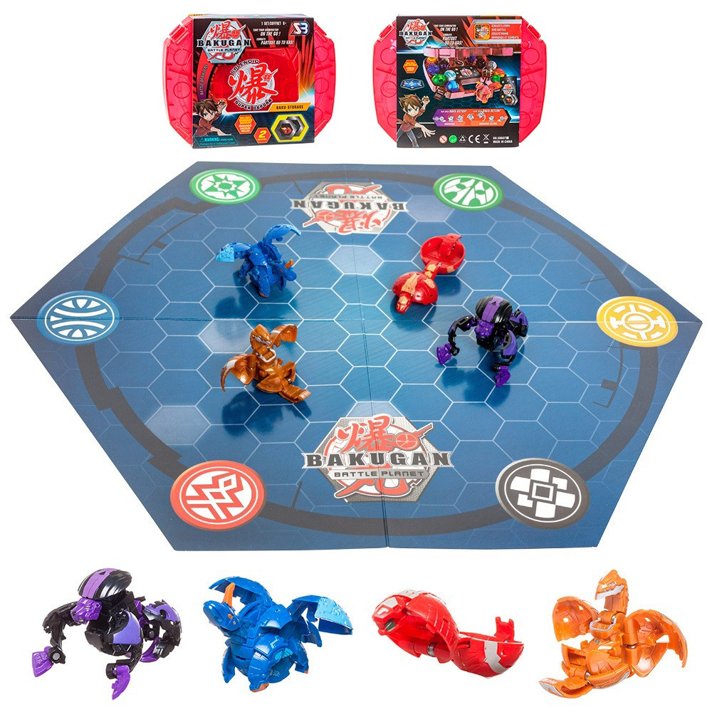 Игровой набор SB Bakugan Battle planet 4 бакугана в красном кейсе + игровая арена в подарок (Бакуганы:
Игровой набор SB Bakugan Battle planet 4 бакугана в красном кейсе + игровая арена в подарок (Бакуганы: