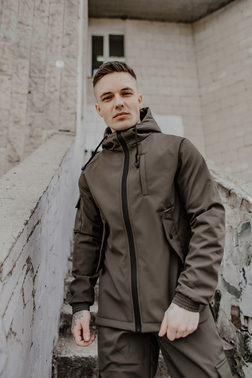 Мужская однотонная куртка на флисе Softshell ветровка Софтшелл с капюшоном и карманами Весна Осень M
Мужская однотонная куртка на флисе Softshell ветровка Софтшелл с капюшоном и карманами Весна Осень M