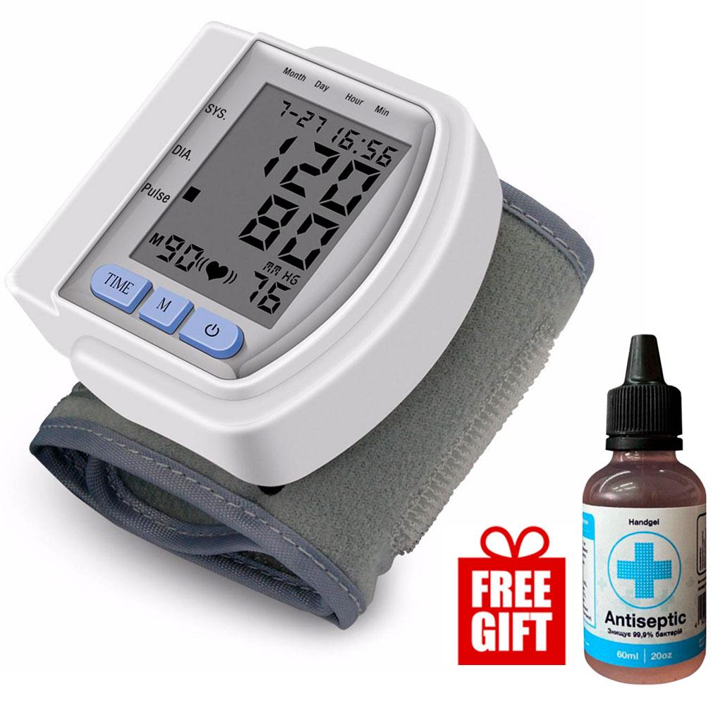 Автоматический тонометр на запястье Automatic Blood Pressure + Подарок антисептик для рук 60 мл
Автоматический тонометр на запястье Automatic Blood Pressure + Подарок антисептик для рук 60 мл