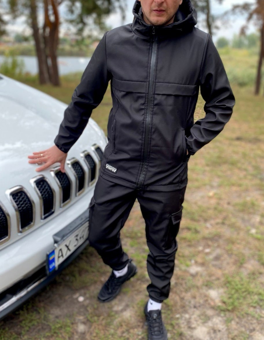 Спортивный костюм на флисе Softshell мужской теплый костюм черного цвета новинка 2021, Черный
Спортивный костюм на флисе Softshell мужской теплый костюм черного цвета новинка 2021, Черный