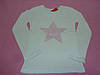  Белая футболка с пайетками звезда