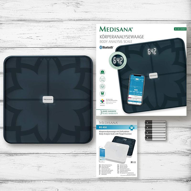 Электронные напольные Bluetooth Smart весы Medisana Scale BS 450 цифровые точные с анализом тела
Электронные напольные Bluetooth Smart весы Medisana Scale BS 450 цифровые точные с анализом тела