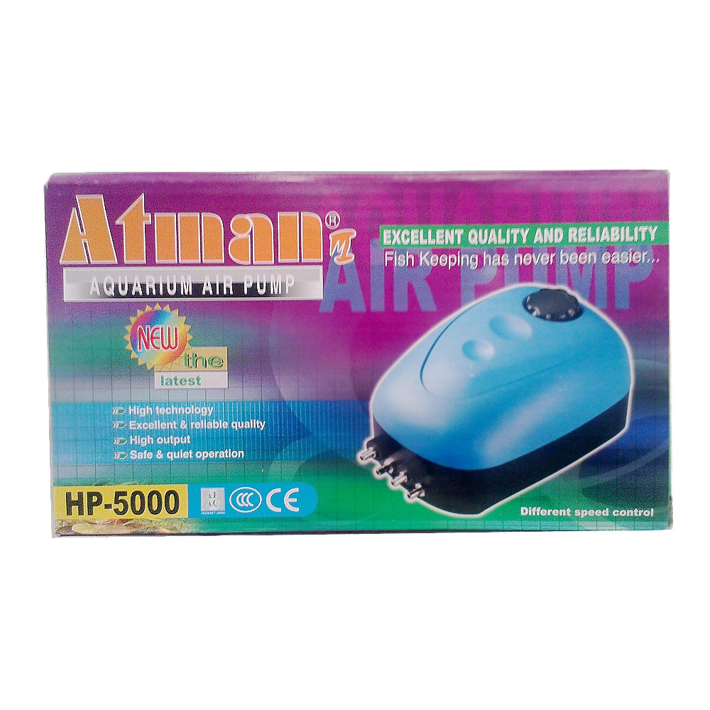 

Четырёхканальный компрессор для аквариума Atman HP-5000