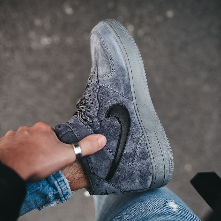 

Кроссовки в стиле Nike Air Force HIGH Grey, Серый