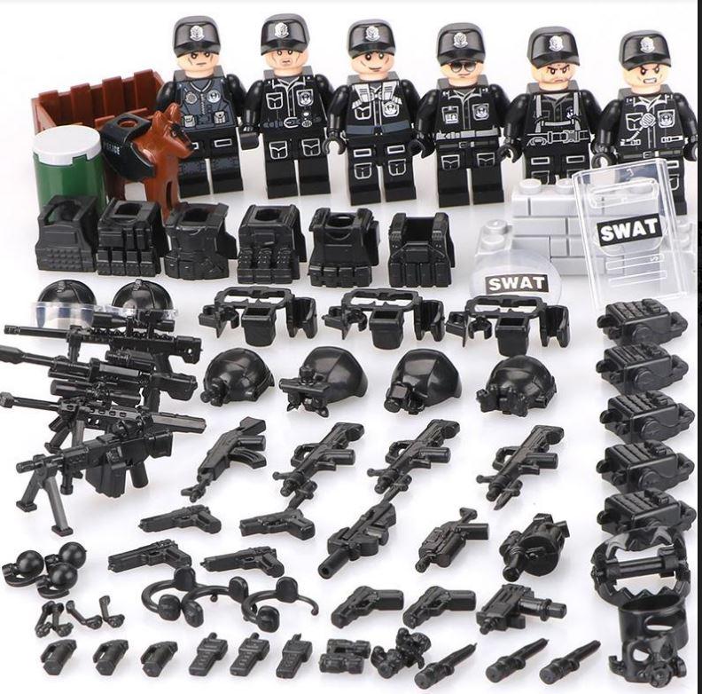 

Фигурки, человечки, спецназ, военные, солдаты swat для лего lego