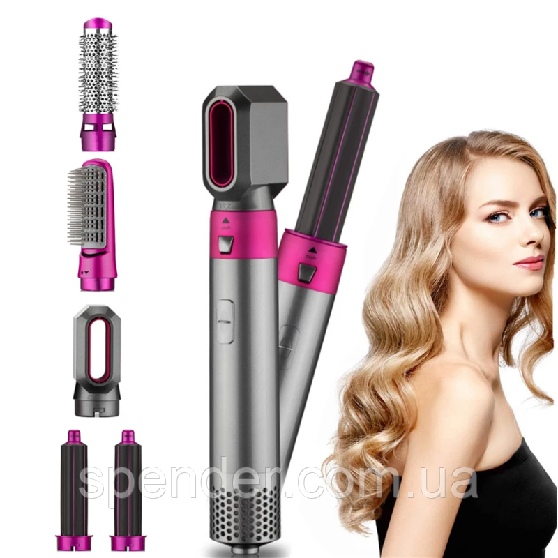 Стайлер 5в1 Hot Air Styler для разных типов волос с функциями придания объема, выпрямления
Стайлер 5в1 Hot Air Styler для разных типов волос с функциями придания объема, выпрямления