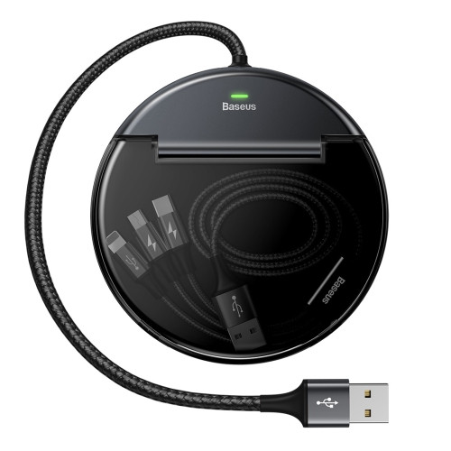 Автомобильная зарядная станция Baseus (Type-C+Dual USB with 3-in-1 M+L+T Data Cable)
Автомобильная зарядная станция Baseus (Type-C+Dual USB with 3-in-1 M+L+T Data Cable)