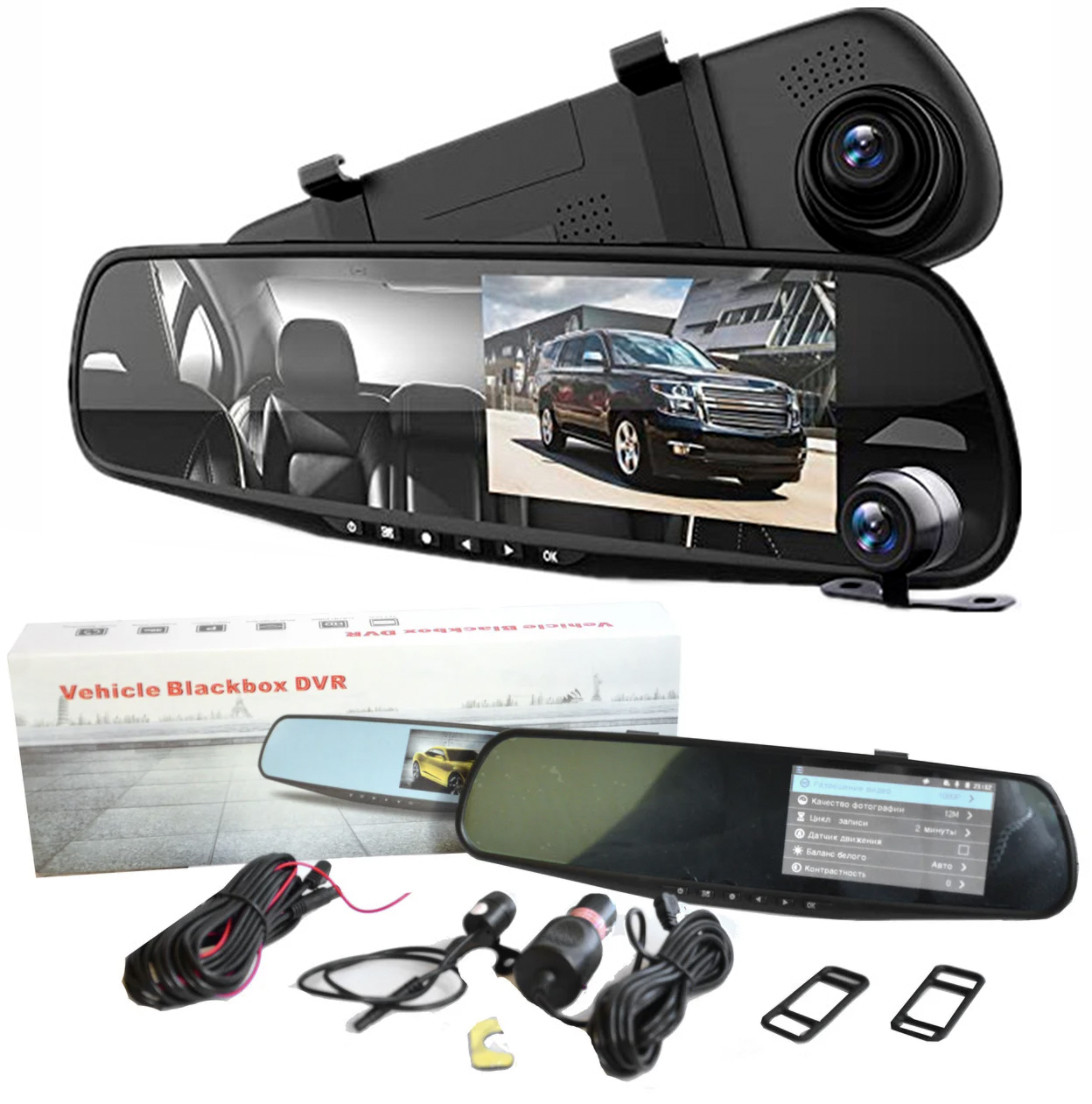 Регистратор зеркало 4,3" DVR 138, видеорегистратор + камера заднего вида
Регистратор зеркало 4,3" DVR 138, видеорегистратор + камера заднего вида