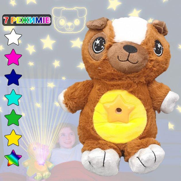 Мягкая плюшевая игрушка ночник-проектор звёздного неба Dream Lites 7 цветов Led, игрушка-ночник Мишка, Коричневый
Мягкая плюшевая игрушка ночник-проектор звёздного неба Dream Lites 7 цветов Led, игрушка-ночник Мишка, Коричневый