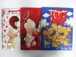 Подарочные пакеты "Мишка с любовью" мix 4