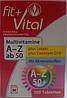 Биологически активная добавка Fit+Vital A-Z Multivitamine от 50 лет, с лютеином 100 шт