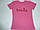 Розовая футболка с пайетками Smile, фото 2