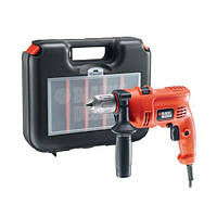 Ударная дрель BLACK&DECKER CD 714 CRESKA (710Вт; 0-2800/мин; 13 мм БЗП; 5 свердл+кейс)