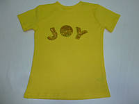 Детская футболка с пайетками JOY