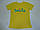 Желтая футболка с пайетками Smile, фото 3