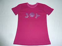 Малиновая футболка с пайетками JOY