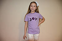 Сиреневая футболка JOY, фото 1