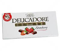 Молочный шоколад Delicadore strawberry 0,200 гр.