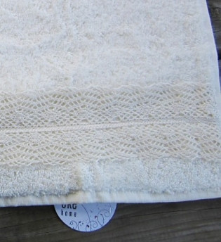 Махровое полотенце 70х140 AKASYA  от Eke Home кремовое