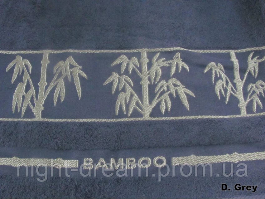 Бамбуковая махровая простыня Arya Bonita 200х220 темно-серая